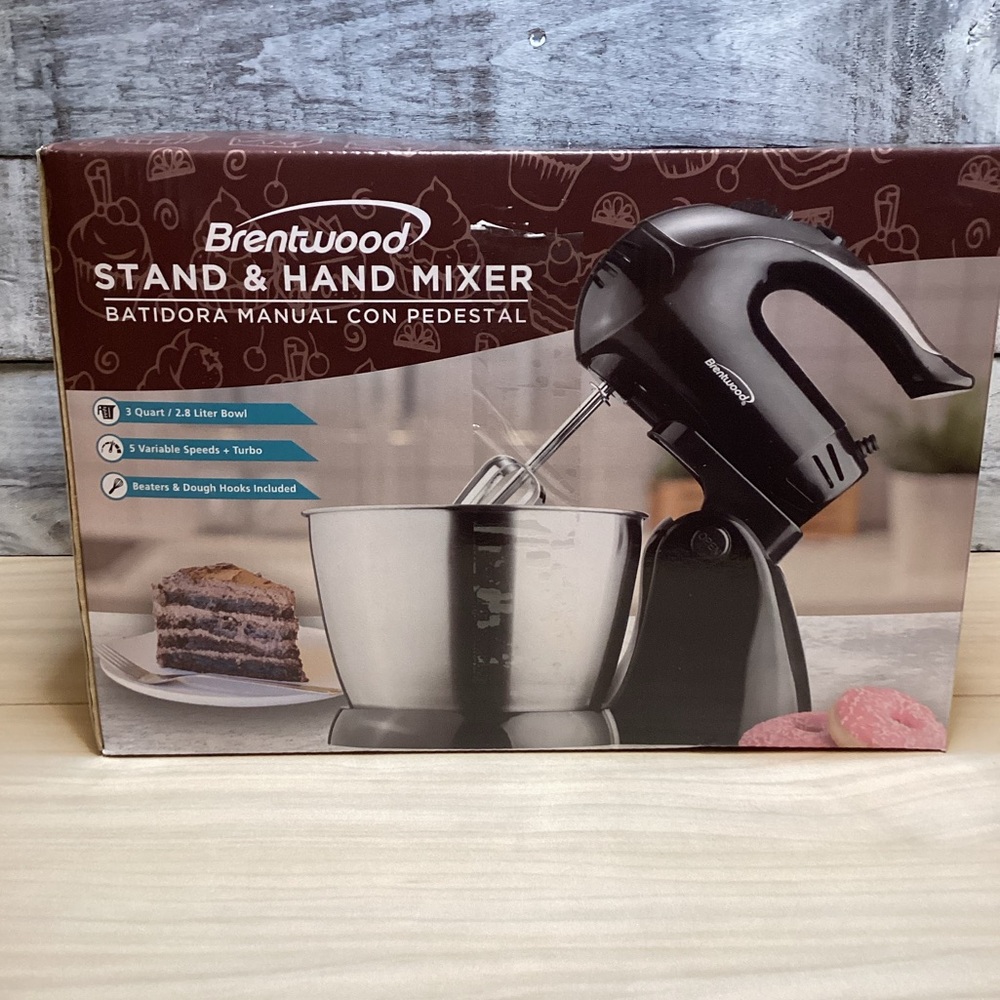 BRENTWOOD SM-1153 5-SPEED + TURBO STAND MIXER, BLACK - Picture 10 of 12